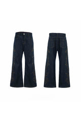 Vintage Jeans mit Kontrastnähten