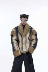 Wendepelzmanteljacke 