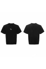 Boxy-T-Shirt mit dekonstruiertem Logo 