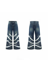 Mesh-Einsatz-Denim 
