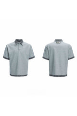 Kariertes Polo-Shirt mit Lagenlook