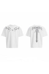 T-Shirt mit besticktem Rückenmotiv 