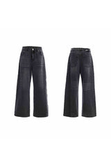 Gewaschener, mit Nieten besetzter Denim
