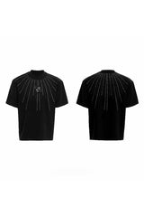 Allover Rhinestone Graphic Tee