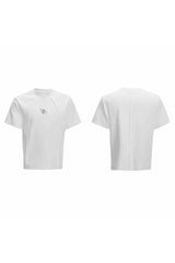 Boxy-T-Shirt mit dekonstruiertem Logo 