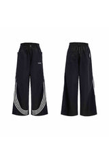 Gestreifte Retro-Trainingshose