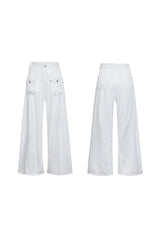 Jeans mit Perlenbesatz
