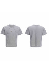 Boxy-T-Shirt mit dekonstruiertem Logo 