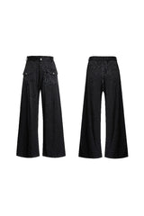 Jeans mit Perlenbesatz