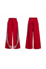 Gestreifte Retro-Trainingshose