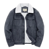 Corduroy Fleece Lined Loose Jacket