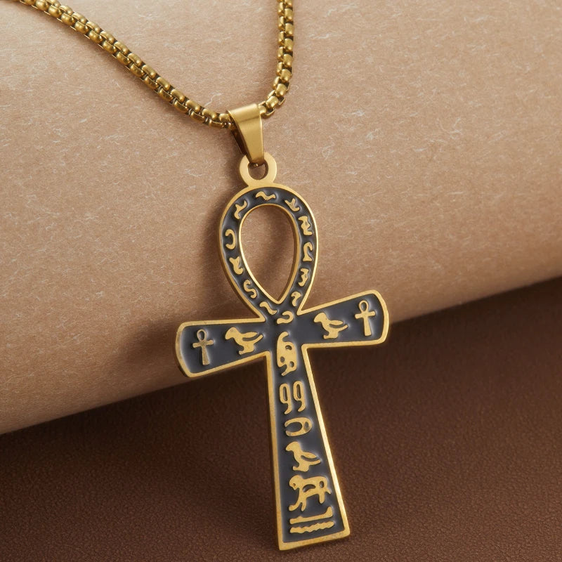 Retro Style Geometric Symbol Pendant Necklace