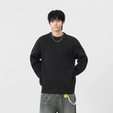 Y2K Cozy Textured Crew Neck Sweater