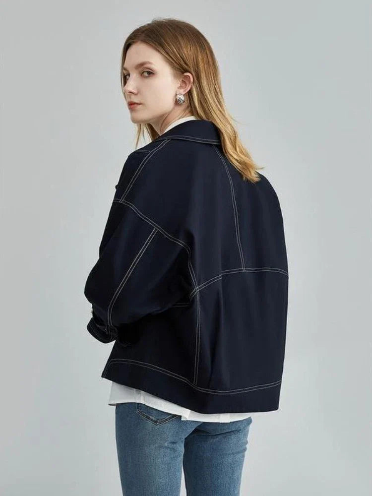 Women Loose Vintage Safari Style Jacket