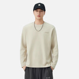 Gemütliches Winter-Langarmshirt mit Logo in Unifarbe