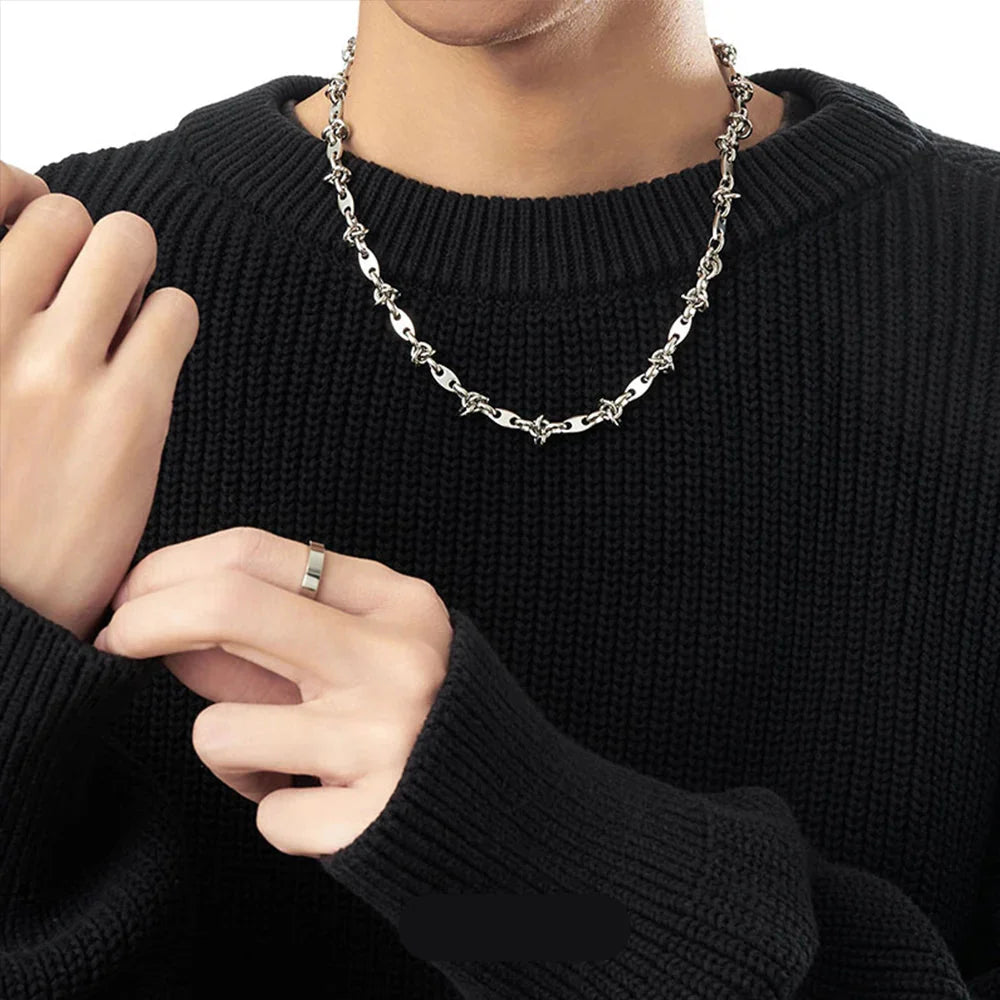Luxury Stainless Steel Splicing Necklace