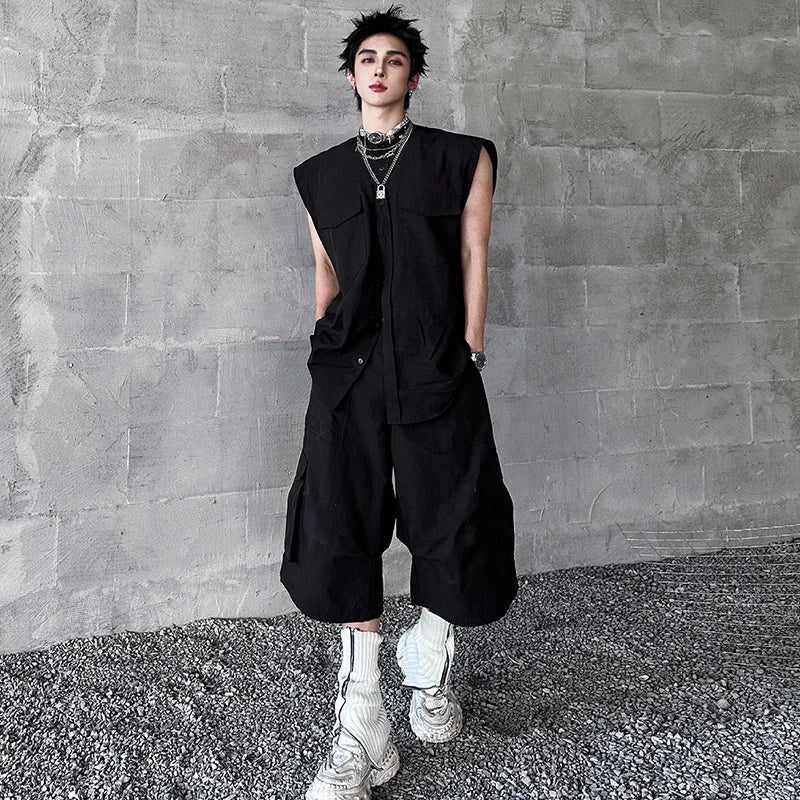 High Quality Solid Color Pockets Jorts