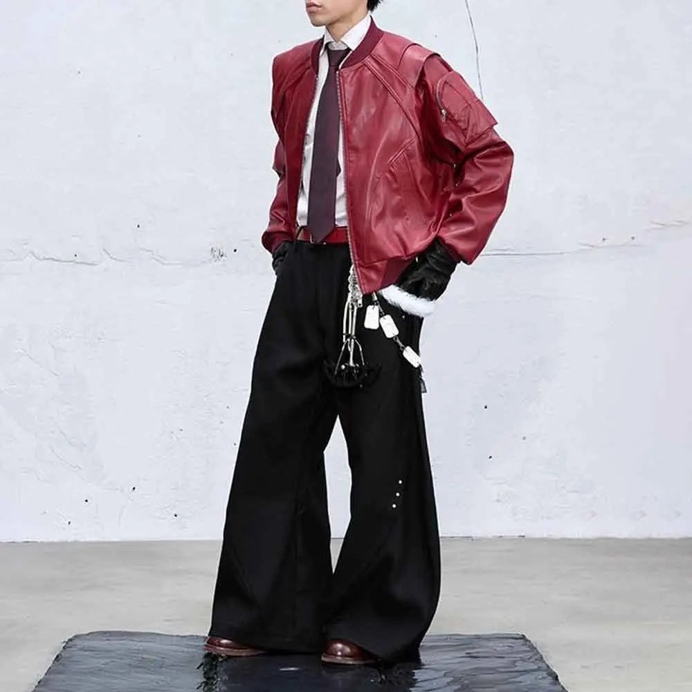 Streetwear American Style Winter Leather Jacket