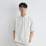 Lässiges Button-Down-Hemd im koreanischen Stil