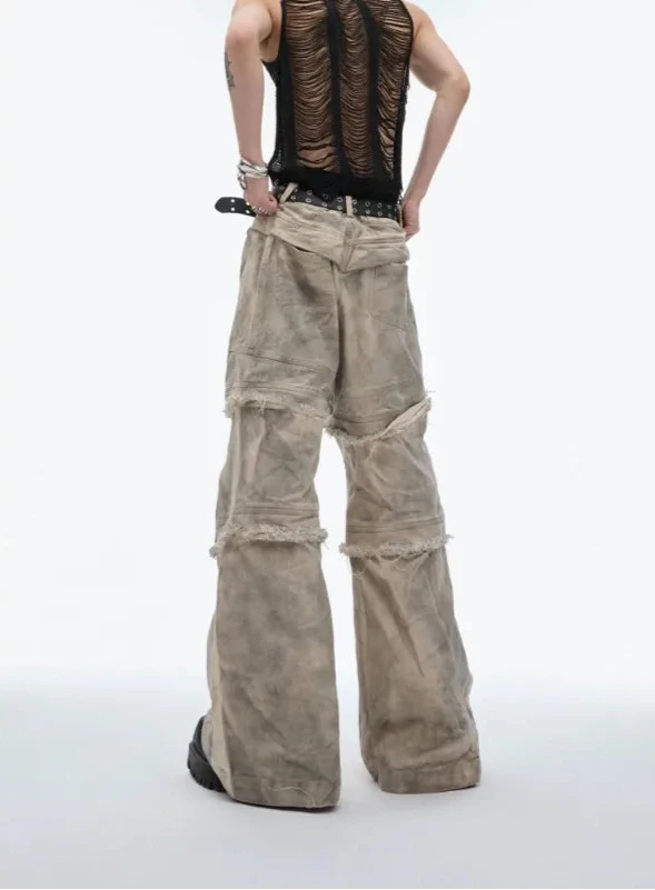 Vintage American Style Zipper Jeans