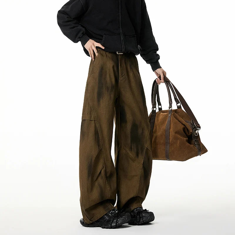 Trendy Casual Wide Leg Cargo Pants