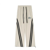 Streetwear Oversize Striped Jogging Straight Sweatpants