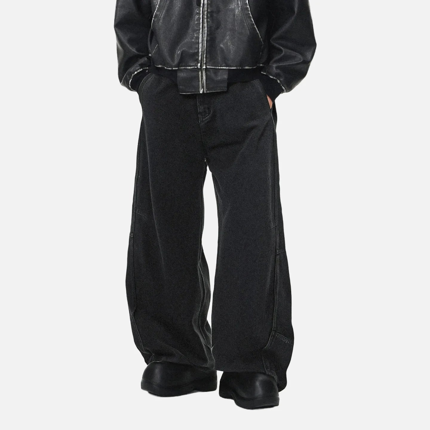 Black Blade 3D Cut Casual Denim Jeans