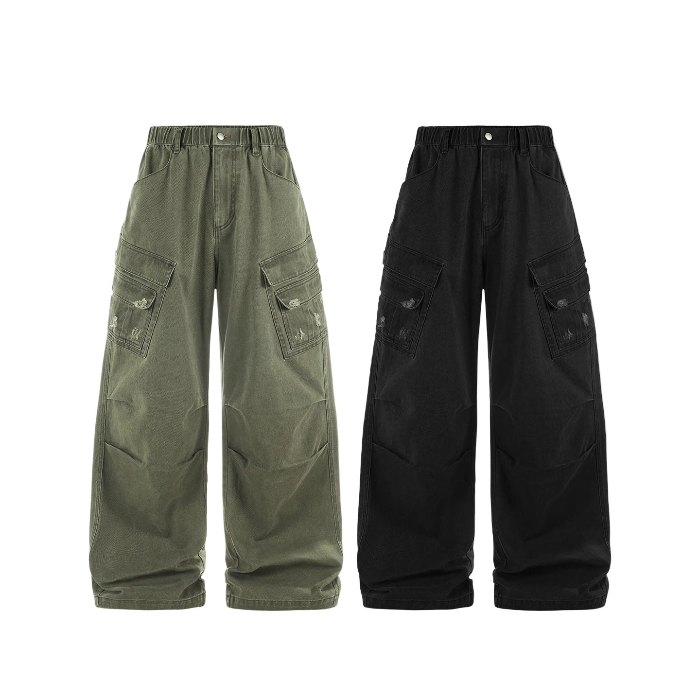 Vintage Ripped Cargo Men’s Streetwear Pants