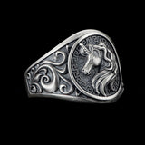 Y2K Adjustable Punk Gothic Unicorn Ring