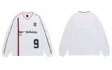 Schickes Langarm-T-Shirt mit Grafikprint für Rennsportarten