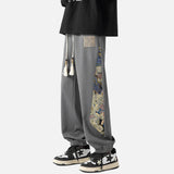Signature Embroidery Pattern Straight Fit Sweatpants