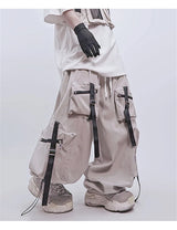 Pantalon cargo ample et tendance, style streetwear vintage