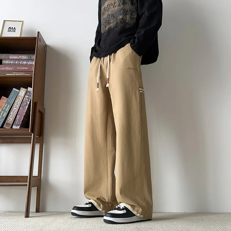 Fashionable Soft Loose Wide Leg Casual Jogger
