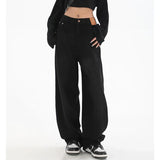 High Waist Straight Leg Jeans