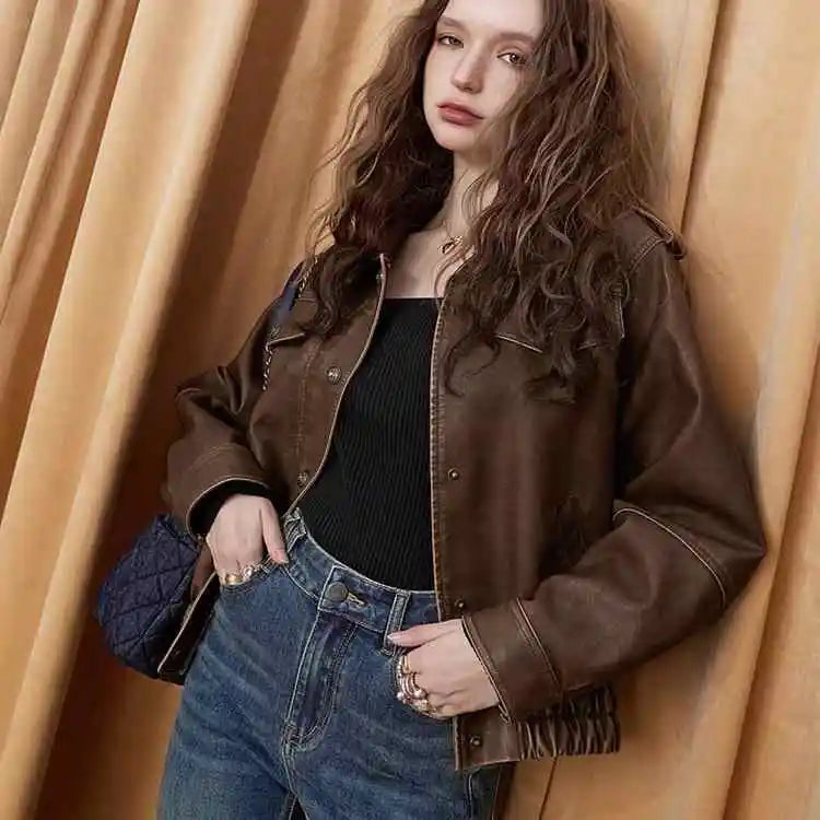 Veste rétro style Maillard de style américain vintage