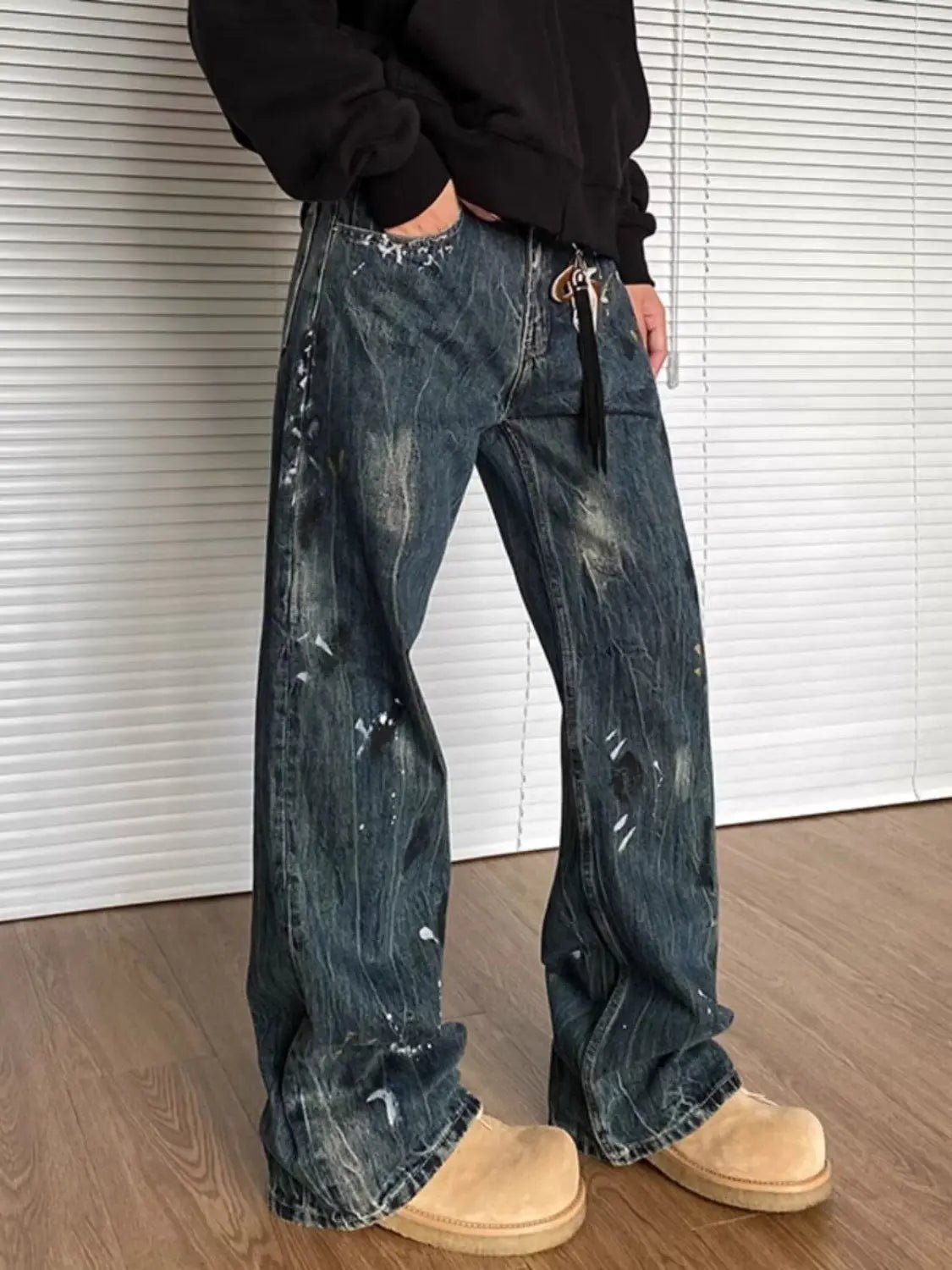 Y2K 빈티지 워싱진
