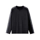 Strapazierfähiges Vintage-Hip-Hop-Streifen-Langarmshirt