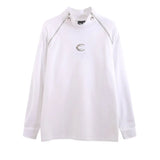 Streetwear Casual Zipper Shoulder Pads Sweatshirt