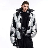 Veste épaisse asymétrique coupe-vent