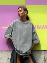 Vintage Damen Retro Lockeres T-Shirt