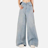 Essential High Waist Baggy Wide Leg Jeans