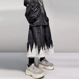 Vintage Patchwork Hip Hop Denim Jorts
