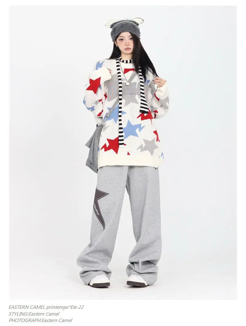 Damen Jogginghose mit Sternenmuster
