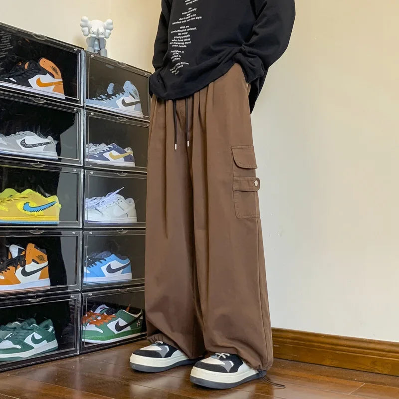 Vintage Casual Summer Drawstring Cargo Pants