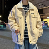 Gefütterter Parka mit Kragen aus koreanischem Samt und Pelzbesatz