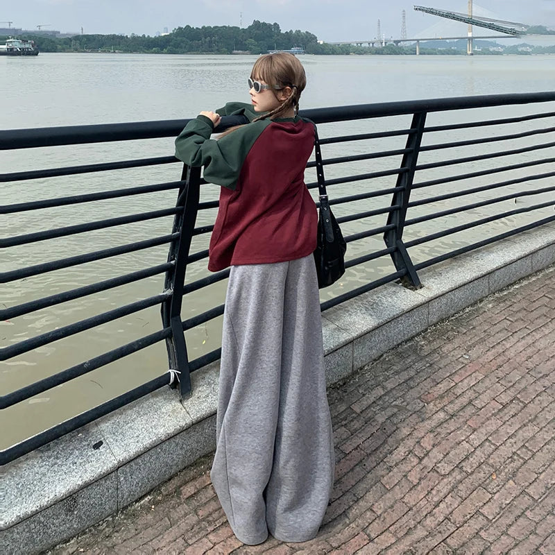 Y2K Vintage Coole Jogginghose mit weitem Bein
