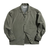Chemise rétro oversize à col cubain pour le printemps