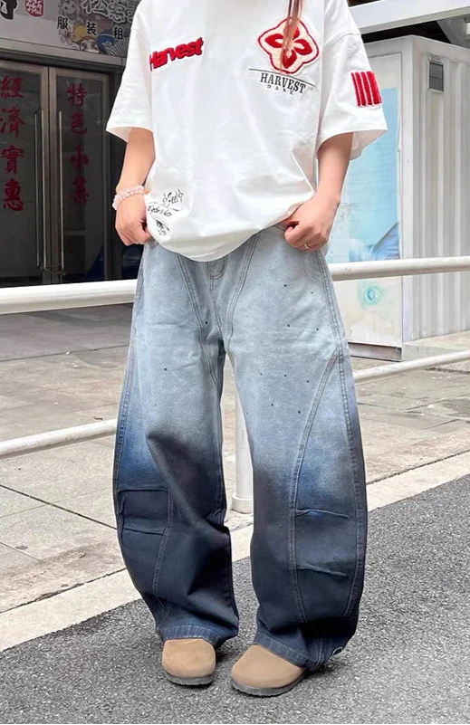 Sommerliche, strapazierfähige Streetwear-Jeans im lässigen Boyfriend-Stil