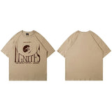 Bold Oversize Graphic Letter Print T-Shirt