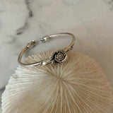 Bracelet punk géométrique vintage à fleurs de rose